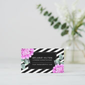 Waterverf Flowers Visitekaartjes (Staand voorkant)