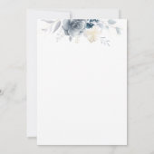 Waterverf Flowers Vrijgezellenfeest Kaart (Achterkant)