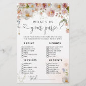 Waterverf Flowers Wat zit er in je tas spel (Voorkant)