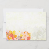 Waterverf Flowers Weddenschap Foto opslaan Datum Save The Date (Achterkant)