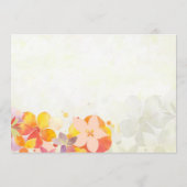 Waterverf Flowers Weddenschap Foto opslaan Datum Save The Date (Achterkant)