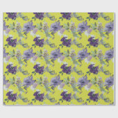 Waterverf Flowers Wrapping Paper Cadeaupapier (Vlak)