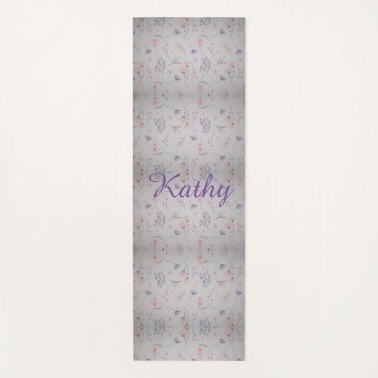 Waterverf Flowers Yogamat (Voorkant)