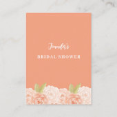 WATERVERF FLOWS VRIJGEZELLENFEEST REGISTRY KAART VISITEKAARTJE (Achterkant)