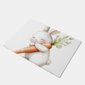 Waterverf Fluffy Bunny Carrot Love Deurmat (Schuin)