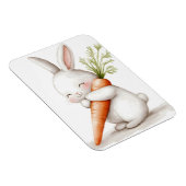 Waterverf Fluffy Bunny Carrot Love Magneet (Rechterzijde)