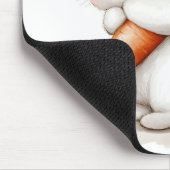 Waterverf Fluffy Bunny Carrot Love Muismat (Hoek)