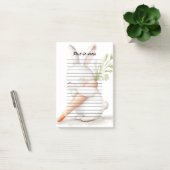 Waterverf Fluffy Bunny Carrot Love Post-it® Notes (Kantoor)
