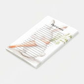 Waterverf Fluffy Bunny Carrot Love Post-it® Notes (Schuin)