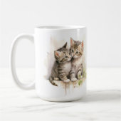  WATERVERF FLUFFY TABBY KITTENS KOFFIEMOK (Links)