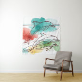 Waterverf fluistert wandkleed (In situ)