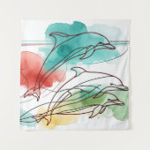 Waterverf fluistert wandkleed (Voorkant)