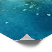 Waterverf Fly Fishing Poster - Geviste kunst (Hoek)