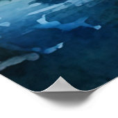 Waterverf Fly Fishing Poster - Geviste kunst (Hoek)