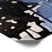 Waterverf Fly Fishing Poster - Geviste kunst (Hoek)