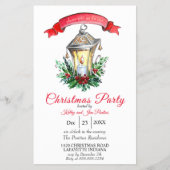 Waterverf Flyer-kerstfeest uitnodiging Flyer (Voorkant)