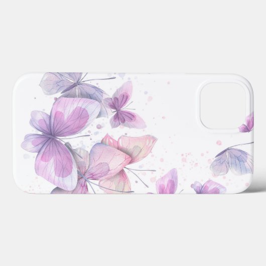 Waterverf Flying Pastel Vlinders Case-Mate iPhone Case (Achterkant (horizontaal))