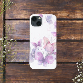 Waterverf Flying Pastel Vlinders Case-Mate iPhone Case