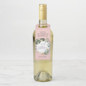 Waterverf foliage 30e verjaardag decor flessenhanger (Op fles)