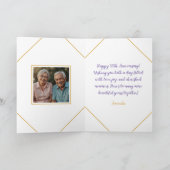 Waterverf Foliage 50ste bruiloft Jubileum Kaart (Binnen)