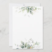 Waterverf foliage botanical greenery bruiloft (Achterkant)
