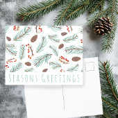 Waterverf Foliage Botanische CUSTOM Christmas Briefkaart