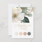Waterverf Foliage bruiloft pastel kleding Kaart (Voorkant)