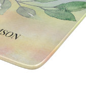 Waterverf Foliage Familienaam Snijplank (Hoek)