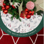 Waterverf Foliage gepersonaliseerd Kerstboom Rok