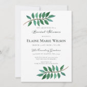 Waterverf Foliage Greenery Vrijgezellenfeest Kaart (Voorkant)