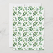 Waterverf Foliage Greenery Vrijgezellenfeest Kaart (Achterkant)