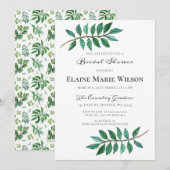 Waterverf Foliage Greenery Vrijgezellenfeest Kaart (Voorkant / Achterkant)