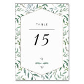 Waterverf Foliage Greenery Wedding Kaart (Achterkant)