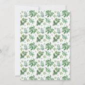 Waterverf Foliage Greenery Wedding Kaart (Achterkant)