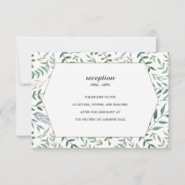 Waterverf Foliage Greenery Wedding Kaart