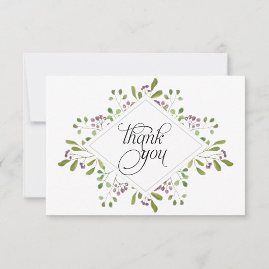 Waterverf Foliage Hartelijk dank (Voorkant)