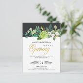 WATERVERF FOLIAGE LIJST GRAND OPENING CEREMONY BRIEFKAART (Staand voorkant)