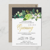 WATERVERF FOLIAGE LIJST GRAND OPENING CEREMONY BRIEFKAART (Voorkant / Achterkant)