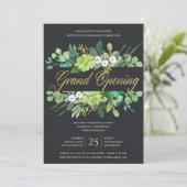 WATERVERF FOLIAGE LIJST GRAND OPENING CEREMONY KAART (Staand voorkant)