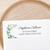 Waterverf Foliage Return-adres Etiket