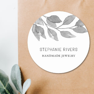 Waterverf Foliage Sieraden Maker Ronde Sticker