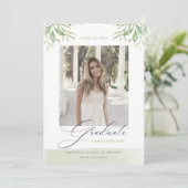 Waterverf Foliage verlaat het Afstuderen van de Fo Aankondiging (Staand voorkant)