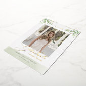 Waterverf Foliage verlaat het Afstuderen van de Fo Folie Uitnodiging (Gedraaid)