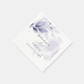 Waterverf Foliage Violet Napkins Servet (Hoek)