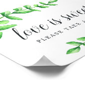 Waterverf Foliage Weddenschap Poster (Hoek)