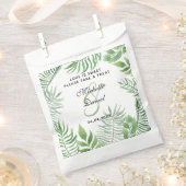 Waterverf Foliage Wedding Bedankzakje (Geknipt)