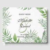Waterverf Foliage Wedding Gastenboek (Voorkant)