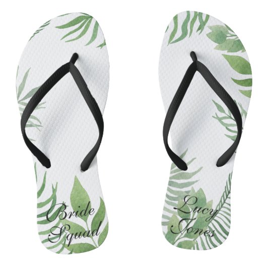 Waterverf Foliage Wedding Teenslippers (Voetbed)