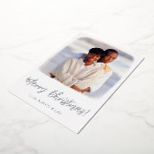 Waterverf Folie voor kerstKaart Sjabloon met  (Gedraaid)