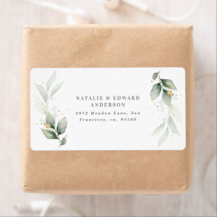 Waterverf foliën, metaalgoud, moderne etiket